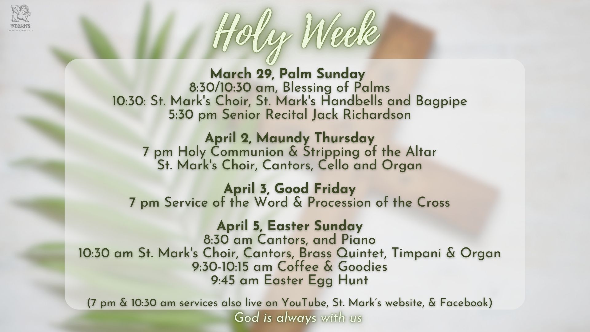 Holy week
